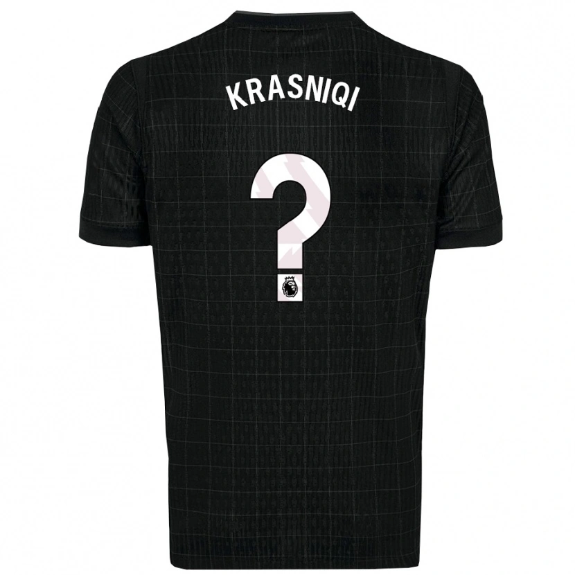 Danxen Mulher Camisola Elliot Krasniqi #0 Preto Cinza Alternativa 2025/26 Camisa Brasil