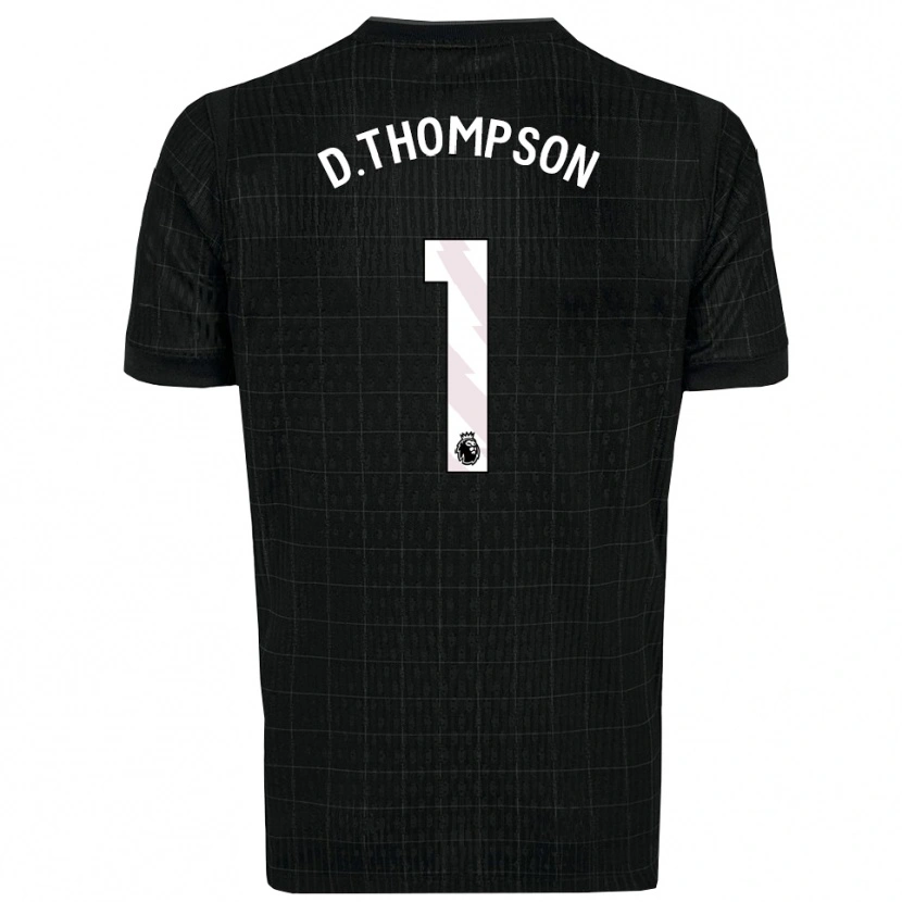 Danxen Mulher Camisola Dylan Thompson #1 Preto Cinza Alternativa 2025/26 Camisa Brasil