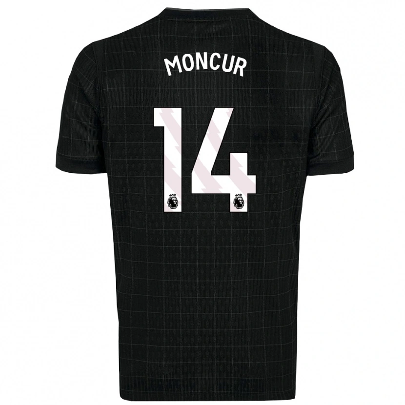 Danxen Mulher Camisola Ronny Moncur #14 Preto Cinza Alternativa 2025/26 Camisa Brasil