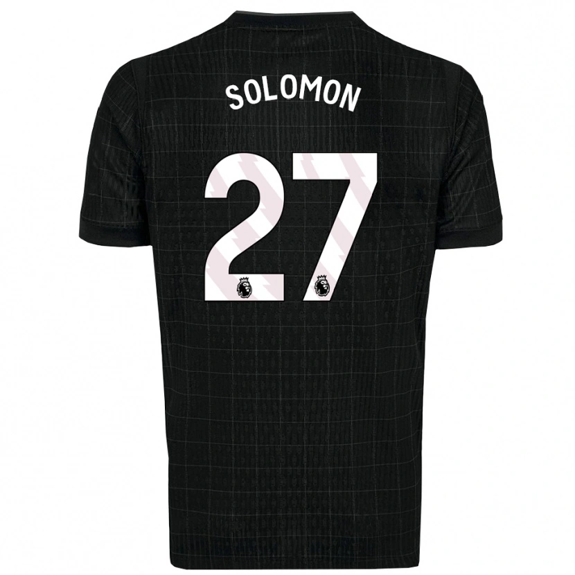 Danxen Mulher Camisola Manor Solomon #27 Preto Cinza Alternativa 2025/26 Camisa Brasil