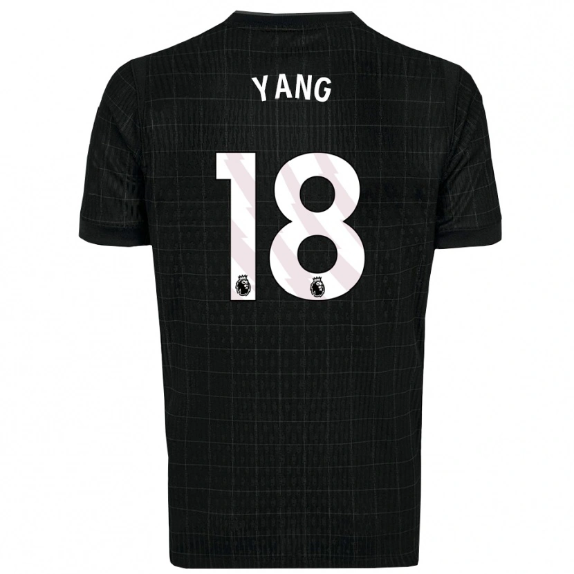 Danxen Mulher Camisola Min-Hyeok Yang #18 Preto Cinza Alternativa 2025/26 Camisa Brasil