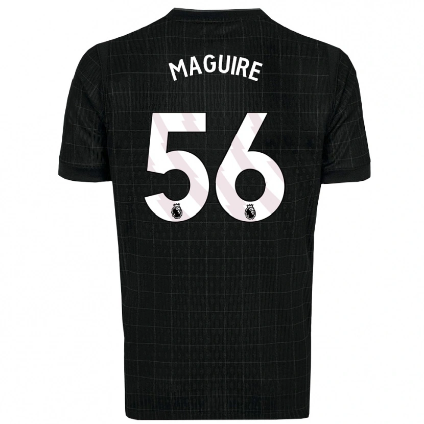 Danxen Mulher Camisola Aaron Maguire #56 Preto Cinza Alternativa 2025/26 Camisa Brasil
