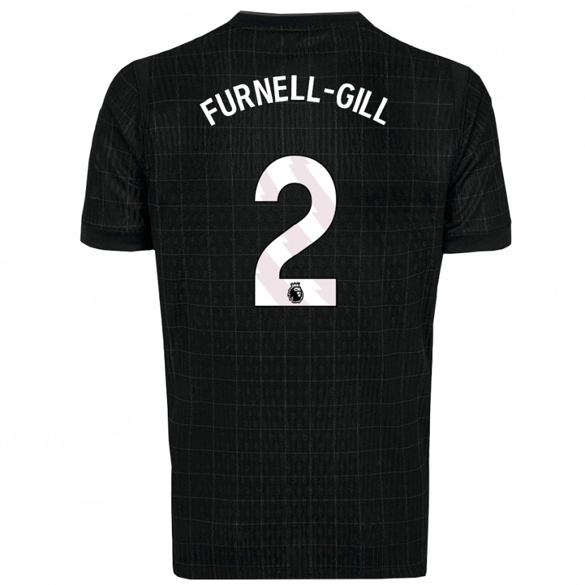 Danxen Mulher Camisola Luca Furnell-Gill #2 Preto Cinza Alternativa 2025/26 Camisa Brasil