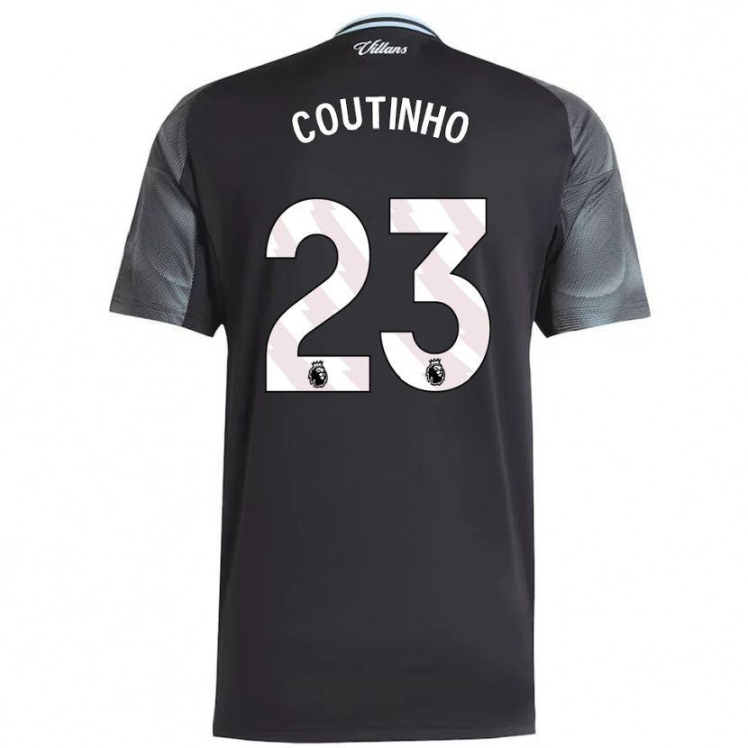Danxen Mulher Camisola Philippe Coutinho #23 Preto Azul Celeste Alternativa 2025/26 Camisa Brasil