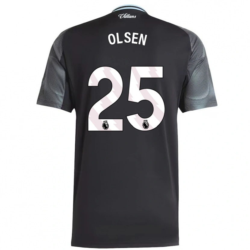 Danxen Mulher Camisola Robin Olsen #25 Preto Azul Celeste Alternativa 2025/26 Camisa Brasil