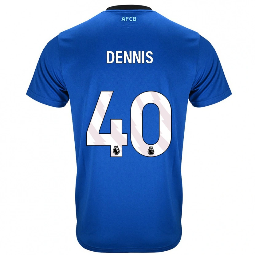 Danxen Mulher Camisola Will Dennis #40 Azul Preto Alternativa 2025/26 Camisa Brasil