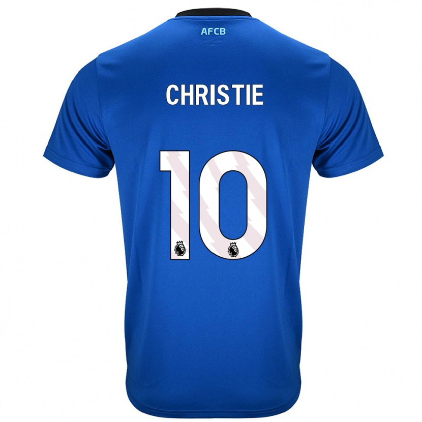 Danxen Mulher Camisola Ryan Christie #10 Azul Preto Alternativa 2025/26 Camisa Brasil