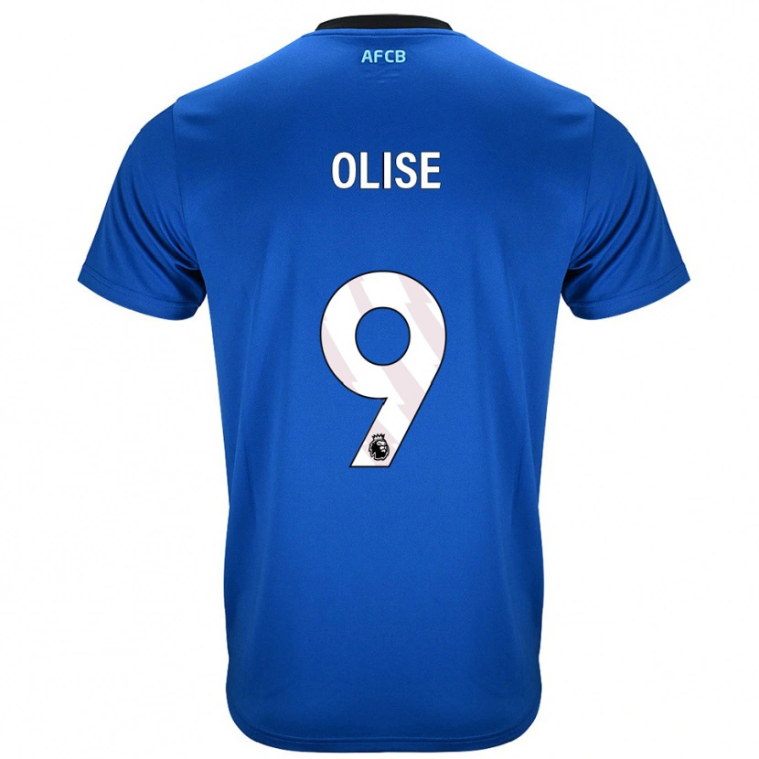 Danxen Mulher Camisola Josh Hamilton-Olise #9 Azul Preto Alternativa 2025/26 Camisa Brasil