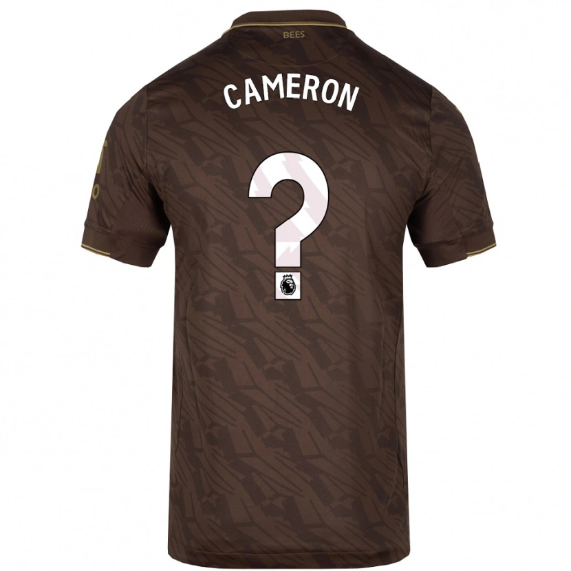 Danxen Mulher Camisola Cameron Anderson #0 Marrom Dourado Alternativa 2025/26 Camisa Brasil