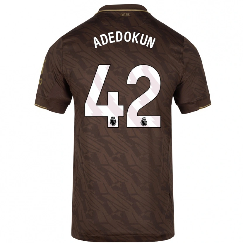 Danxen Mulher Camisola Val Adedokun #42 Marrom Dourado Alternativa 2025/26 Camisa Brasil