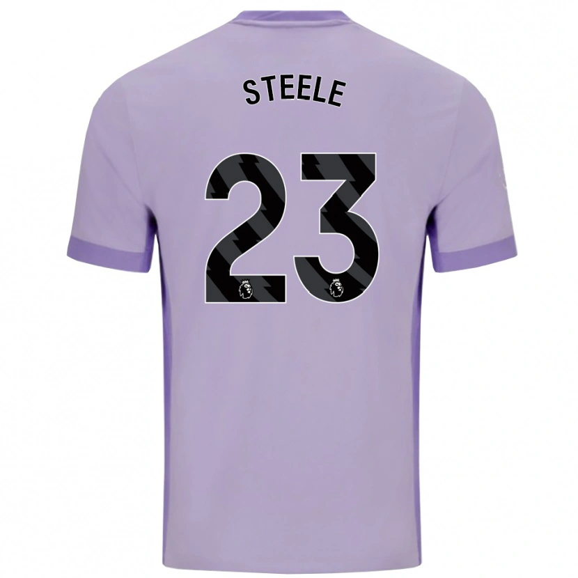 Danxen Mulher Camisola Jason Steele #23 Roxo Taro Branco Alternativa 2025/26 Camisa Brasil