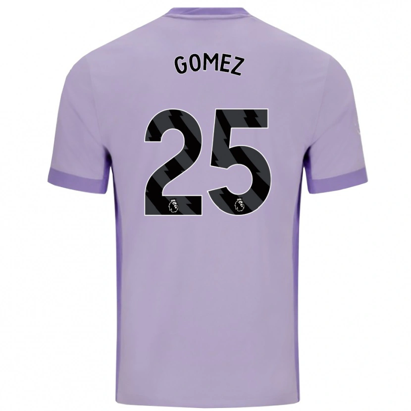 Danxen Mulher Camisola Diego Gómez #25 Roxo Taro Branco Alternativa 2025/26 Camisa Brasil