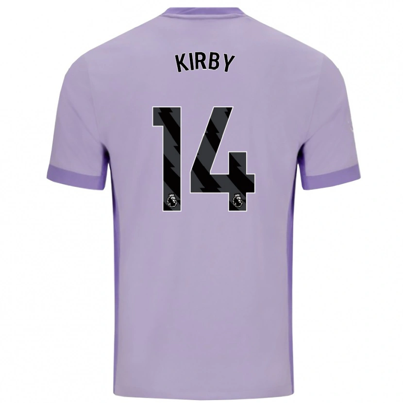 Danxen Mulher Camisola Fran Kirby #14 Roxo Taro Branco Alternativa 2025/26 Camisa Brasil