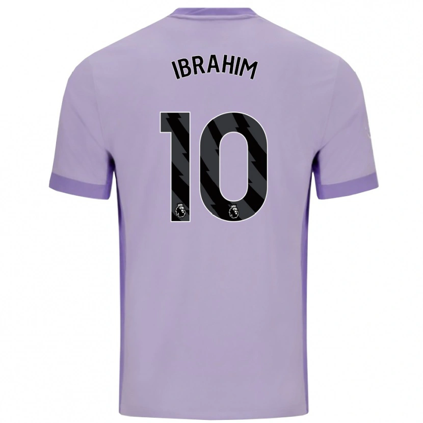 Danxen Mulher Camisola Younes Ibrahim #10 Roxo Taro Branco Alternativa 2025/26 Camisa Brasil