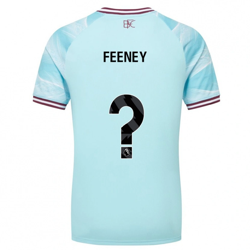 Danxen Mulher Camisola Callum Feeney #0 Azul Celeste Borgonha Alternativa 2025/26 Camisa Brasil