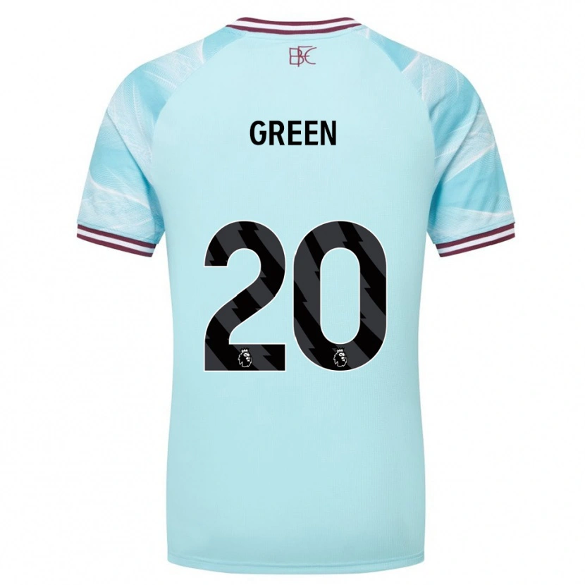 Danxen Mulher Camisola Etienne Green #20 Azul Celeste Borgonha Alternativa 2025/26 Camisa Brasil