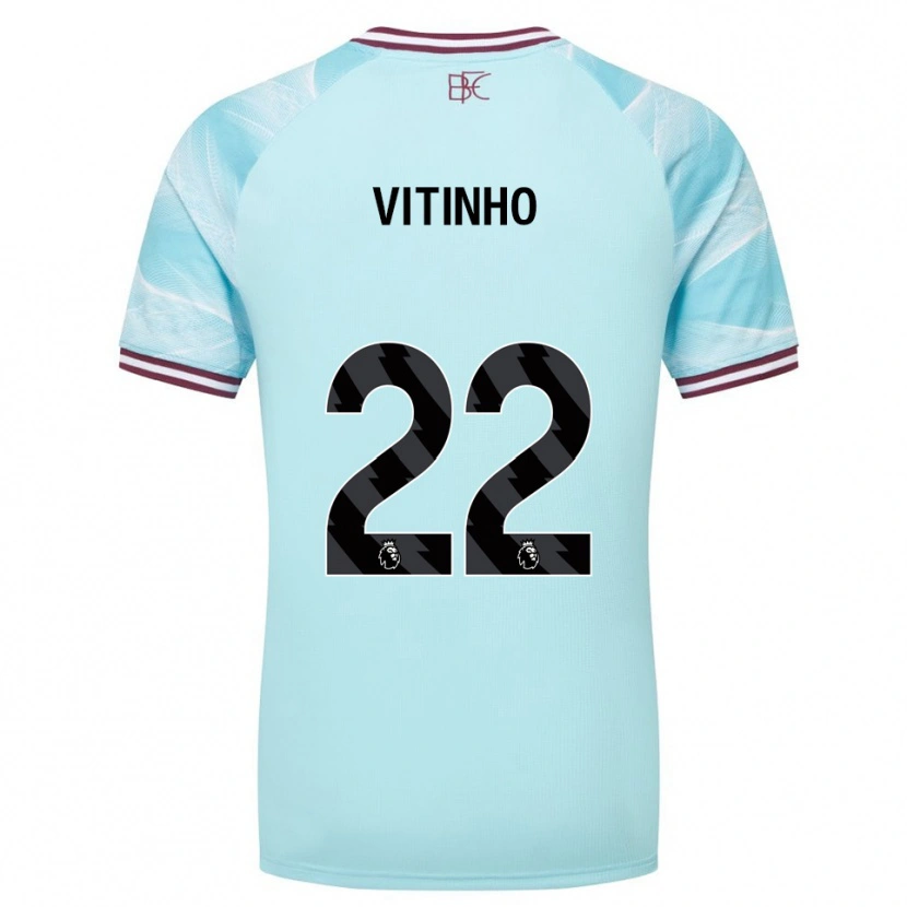 Danxen Mulher Camisola Vitinho #22 Azul Celeste Borgonha Alternativa 2025/26 Camisa Brasil