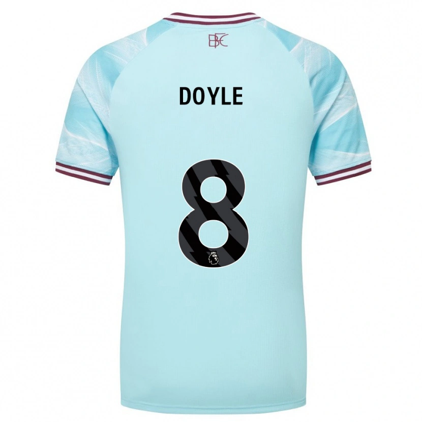 Danxen Mulher Camisola Emma Doyle #8 Azul Celeste Borgonha Alternativa 2025/26 Camisa Brasil