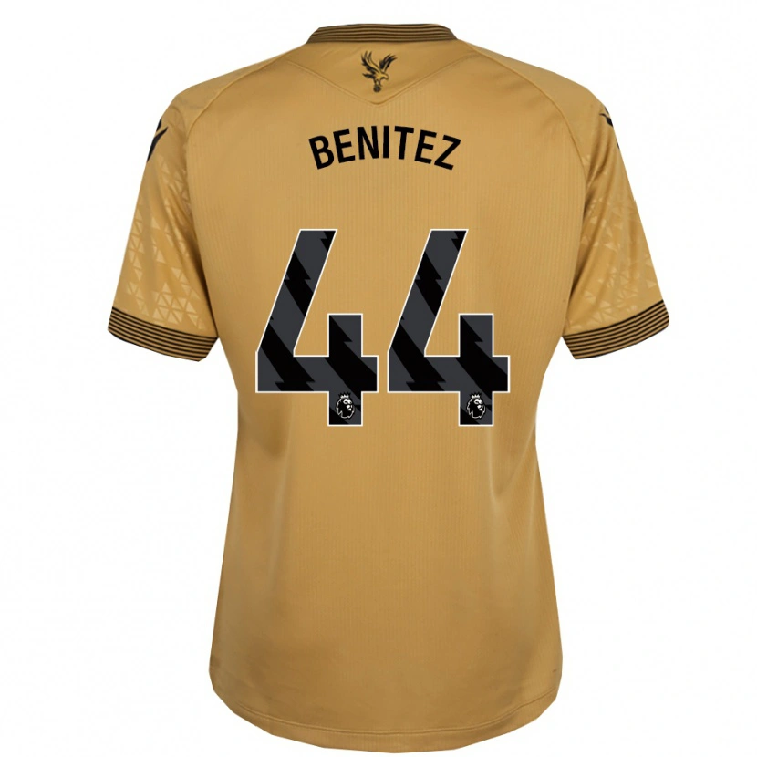 Danxen Mulher Camisola Walter Benítez #44 Dourado Preto Alternativa 2025/26 Camisa Brasil