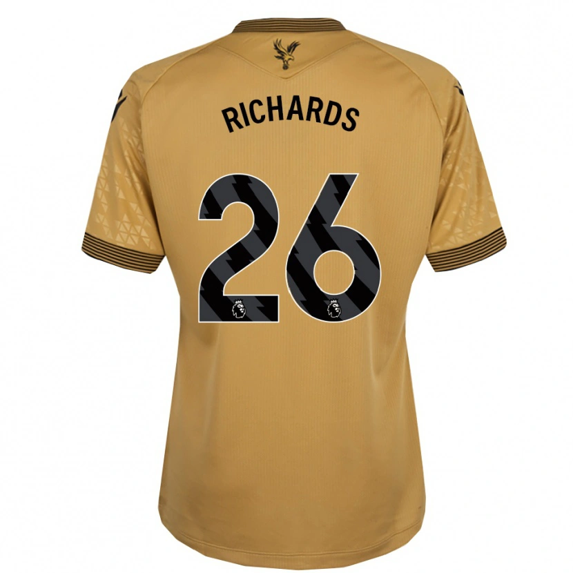 Danxen Mulher Camisola Chris Richards #26 Dourado Preto Alternativa 2025/26 Camisa Brasil