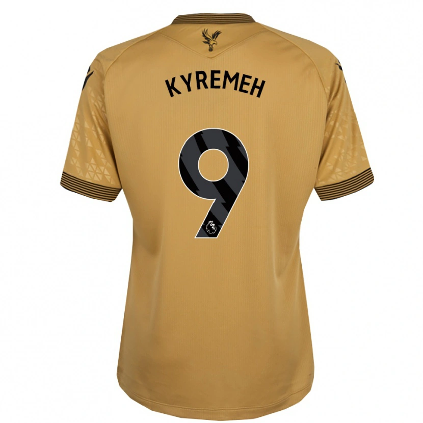 Danxen Mulher Camisola Jerome Kyremeh #9 Dourado Preto Alternativa 2025/26 Camisa Brasil