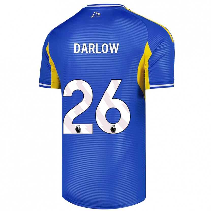 Danxen Mulher Camisola Karl Darlow #26 Azul Amarelo Alternativa 2025/26 Camisa Brasil