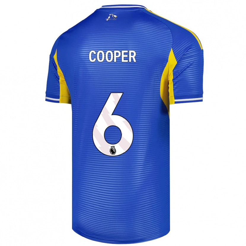 Danxen Mulher Camisola Liam Cooper #6 Azul Amarelo Alternativa 2025/26 Camisa Brasil