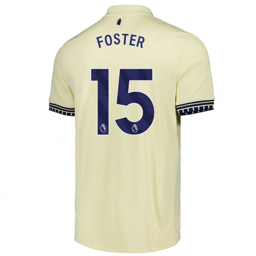 Danxen Mulher Camisola Harvey Foster #15 Branco Sujo Preto Alternativa 2025/26 Camisa Brasil