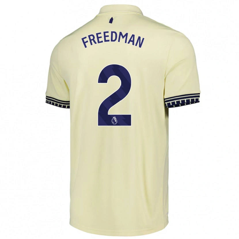 Danxen Mulher Camisola Freddie Freedman #2 Branco Sujo Preto Alternativa 2025/26 Camisa Brasil