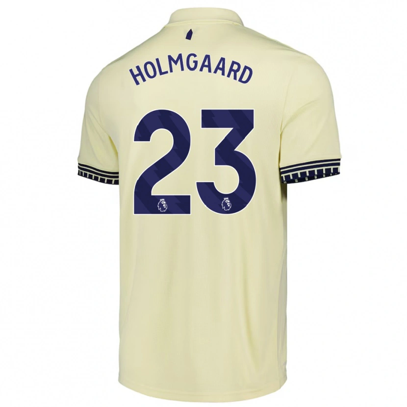 Danxen Mulher Camisola Sara Holmgaard #23 Branco Sujo Preto Alternativa 2025/26 Camisa Brasil