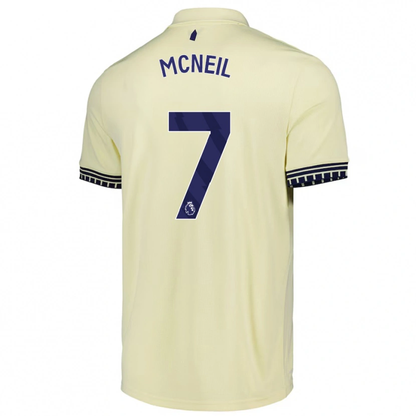 Danxen Mulher Camisola Dwight Mcneil #7 Branco Sujo Preto Alternativa 2025/26 Camisa Brasil