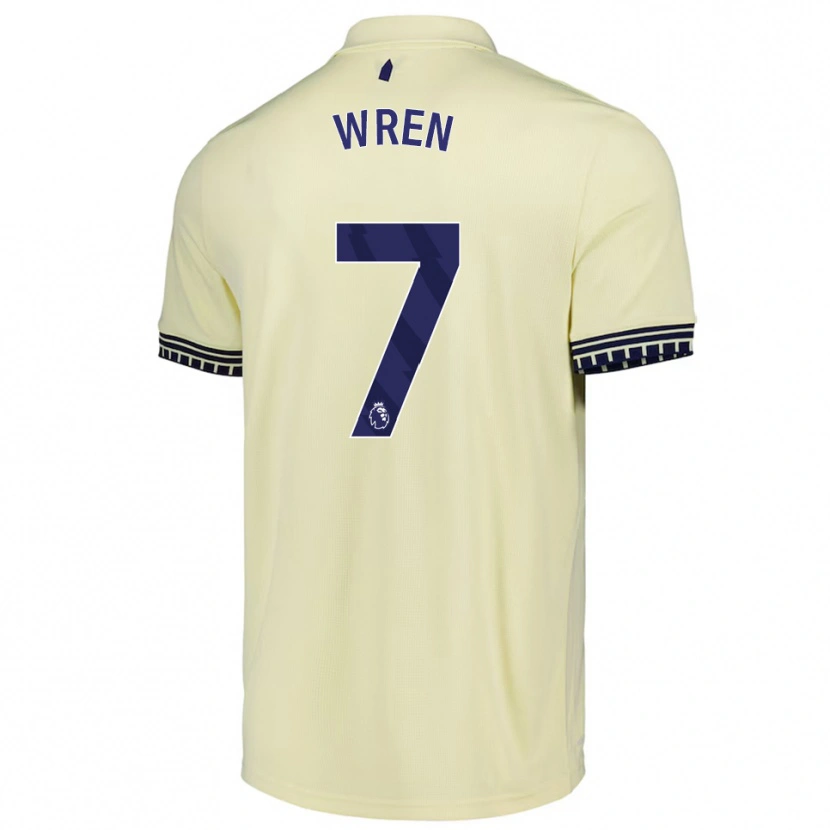 Danxen Mulher Camisola Kean Wren #7 Branco Sujo Preto Alternativa 2025/26 Camisa Brasil