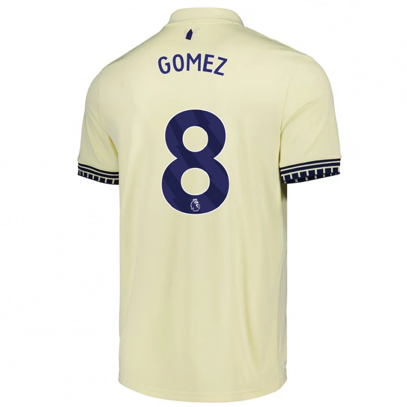 Danxen Mulher Camisola Francis Gomez #8 Branco Sujo Preto Alternativa 2025/26 Camisa Brasil