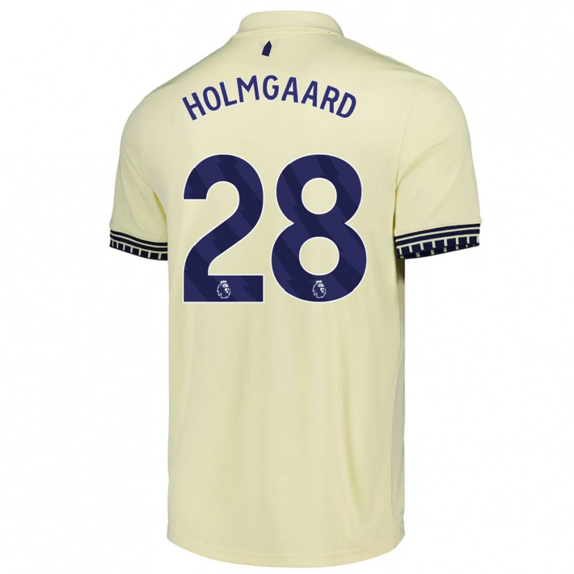 Danxen Mulher Camisola Karen Holmgaard #28 Branco Sujo Preto Alternativa 2025/26 Camisa Brasil