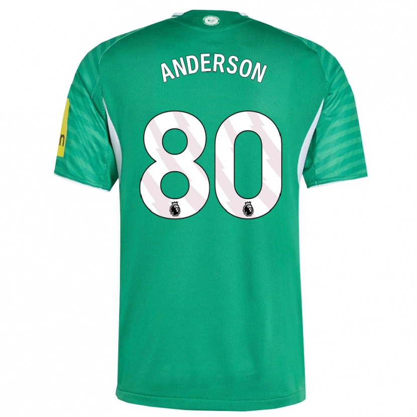 Danxen Mulher Camisola Will Anderson #80 Verde Branco Alternativa 2025/26 Camisa Brasil
