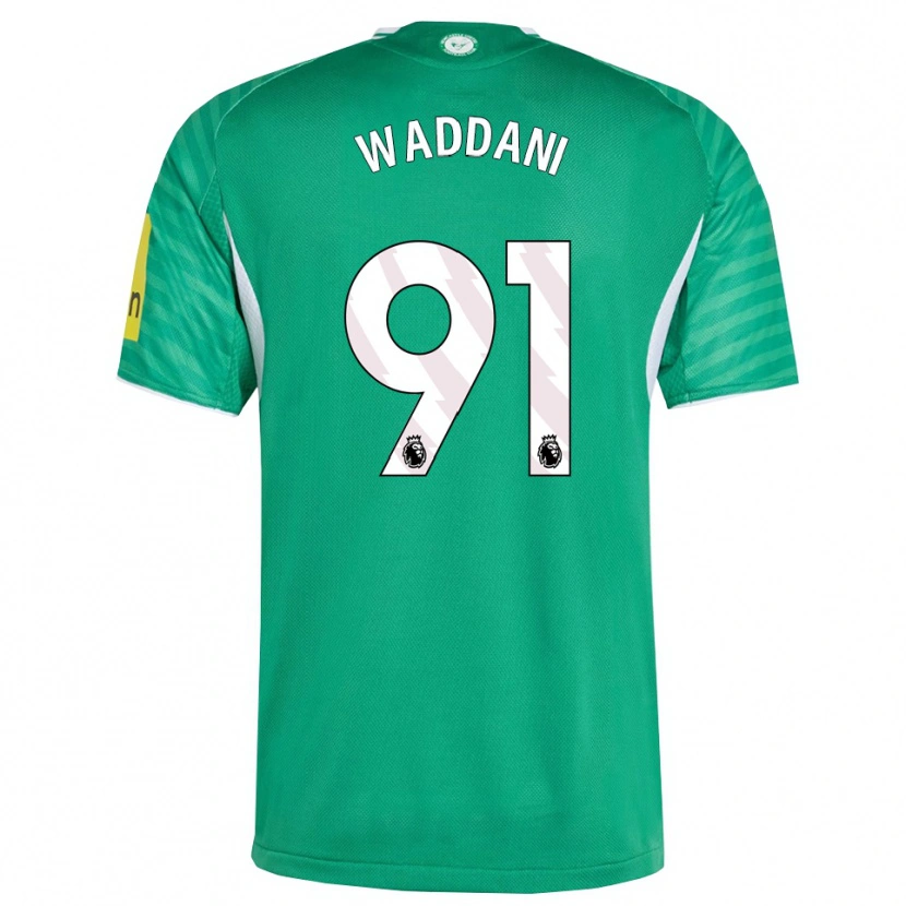 Danxen Mulher Camisola Mohamed Waddani #91 Verde Branco Alternativa 2025/26 Camisa Brasil