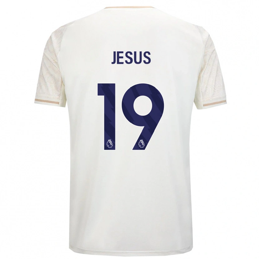 Danxen Mulher Camisola Igor Jesus #19 Branco Sujo Preto Alternativa 2025/26 Camisa Brasil