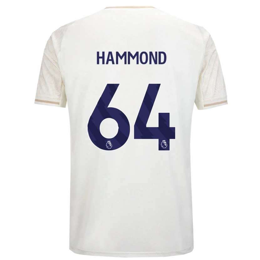 Danxen Mulher Camisola Ben Hammond #64 Branco Sujo Preto Alternativa 2025/26 Camisa Brasil