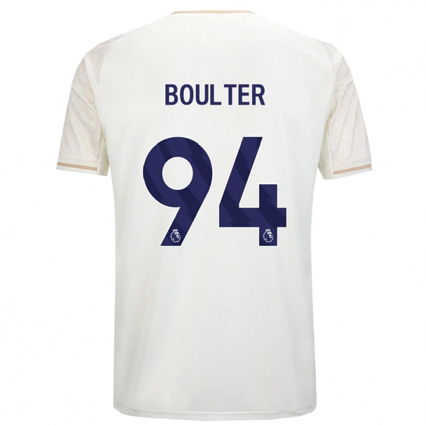 Danxen Mulher Camisola Evan Boulter #94 Branco Sujo Preto Alternativa 2025/26 Camisa Brasil