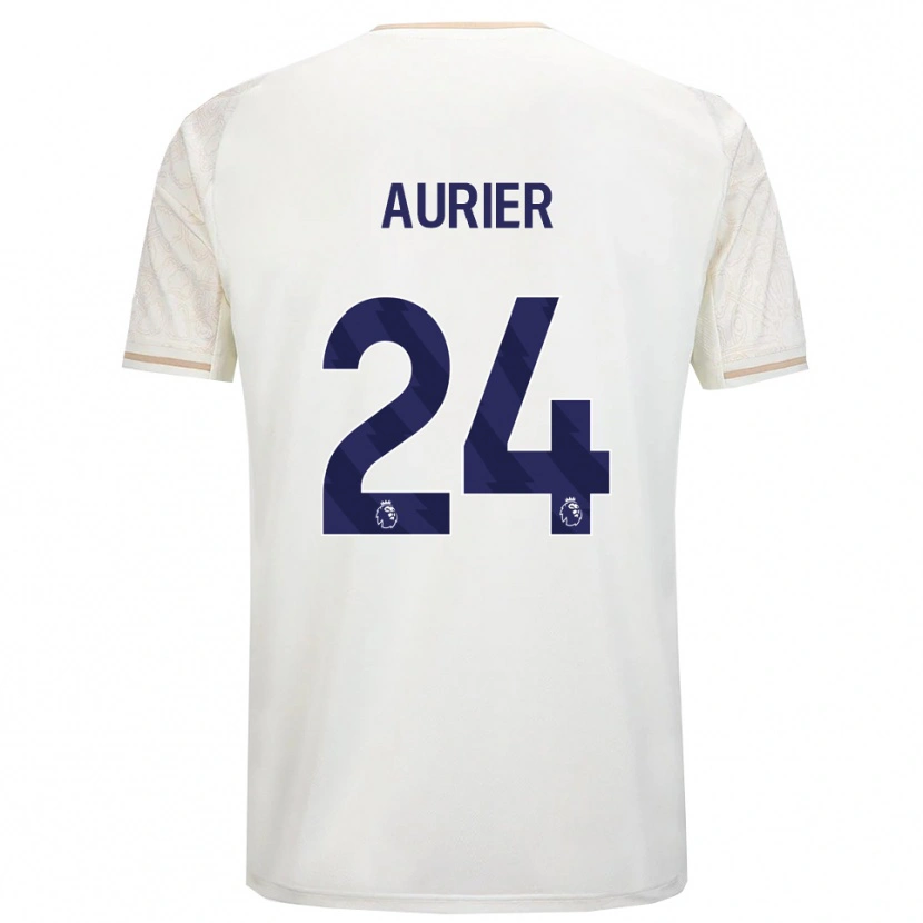 Danxen Mulher Camisola Serge Aurier #24 Branco Sujo Preto Alternativa 2025/26 Camisa Brasil