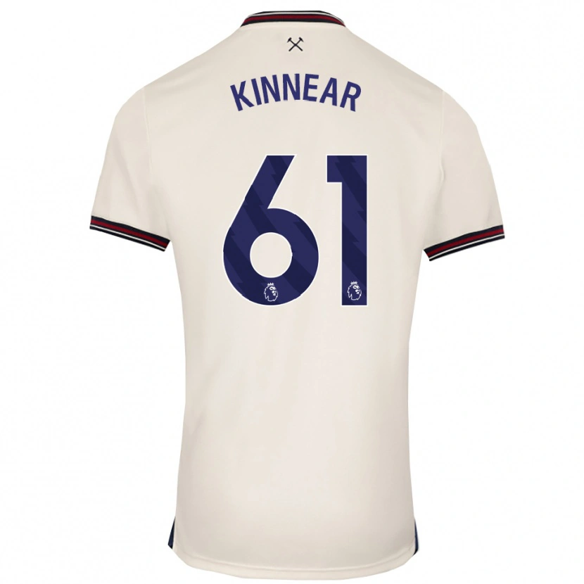 Danxen Mulher Camisola Brian Kinnear #61 Branco Sujo Alternativa 2025/26 Camisa Brasil