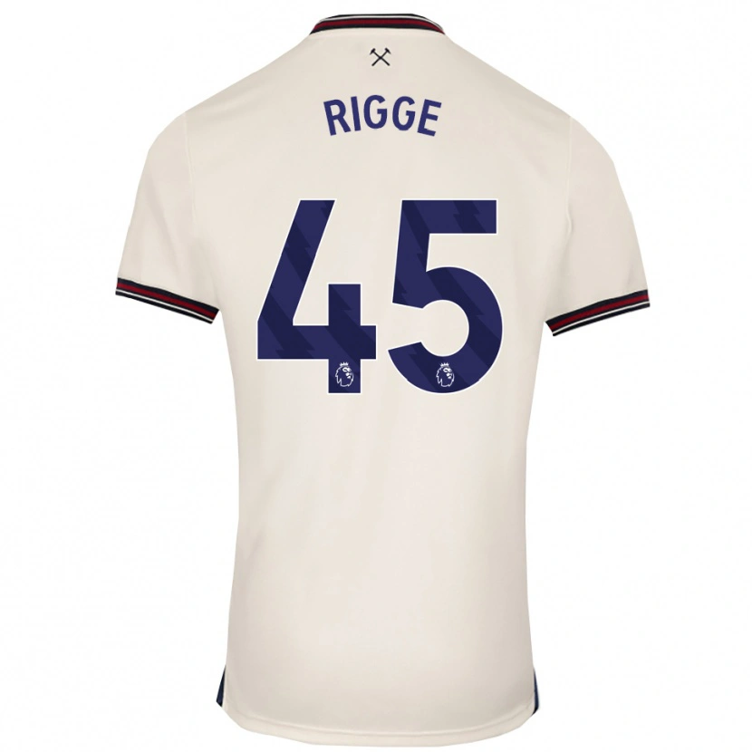 Danxen Mulher Camisola Daniel Rigge #45 Branco Sujo Alternativa 2025/26 Camisa Brasil