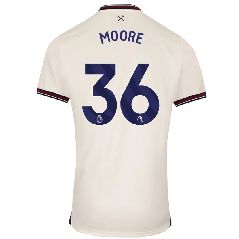 Danxen Mulher Camisola Sean Moore #36 Branco Sujo Alternativa 2025/26 Camisa Brasil
