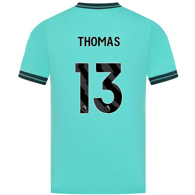 Danxen Mulher Camisola Bec Thomas #13 Azul Celeste Verde Alternativa 2025/26 Camisa Brasil