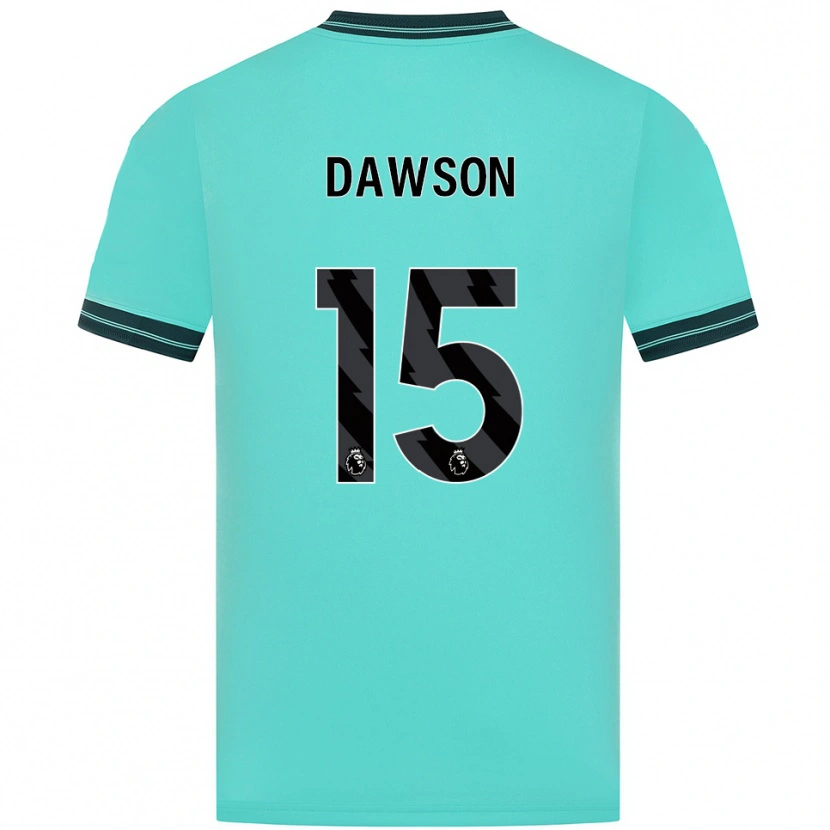 Danxen Mulher Camisola Craig Dawson #15 Azul Celeste Verde Alternativa 2025/26 Camisa Brasil