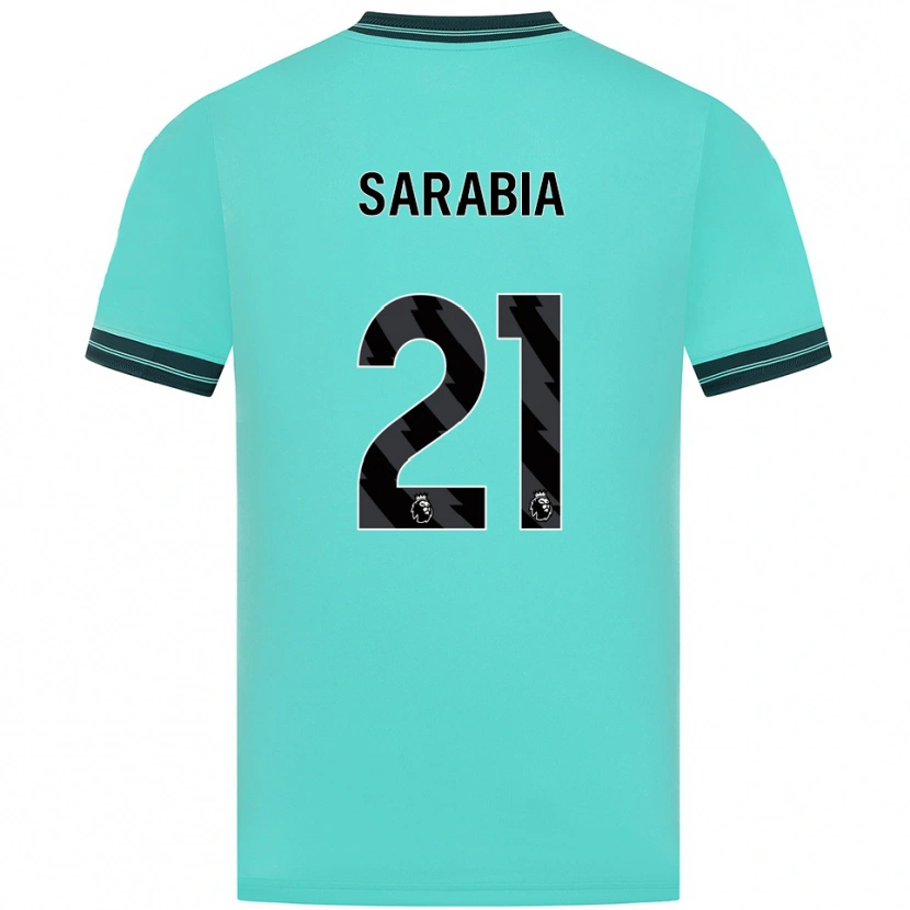 Danxen Mulher Camisola Pablo Sarabia #21 Azul Celeste Verde Alternativa 2025/26 Camisa Brasil