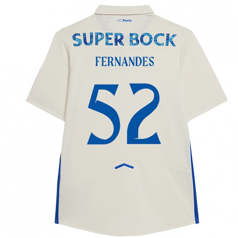 Danxen Mulher Camisola Martim Fernandes #52 Branco Azul Terceiro 2025/26 Camisa Brasil