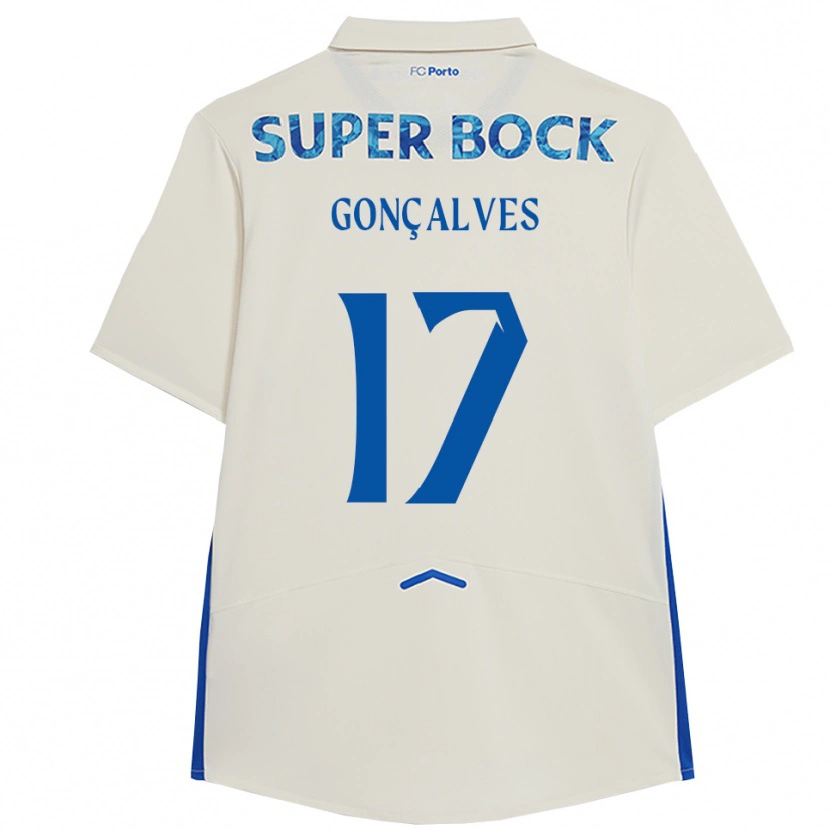 Danxen Mulher Camisola Rodrigo Gonçalves #17 Branco Azul Terceiro 2025/26 Camisa Brasil