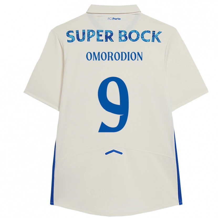 Danxen Mulher Camisola Samu Aghehowa #9 Branco Azul Terceiro 2025/26 Camisa Brasil