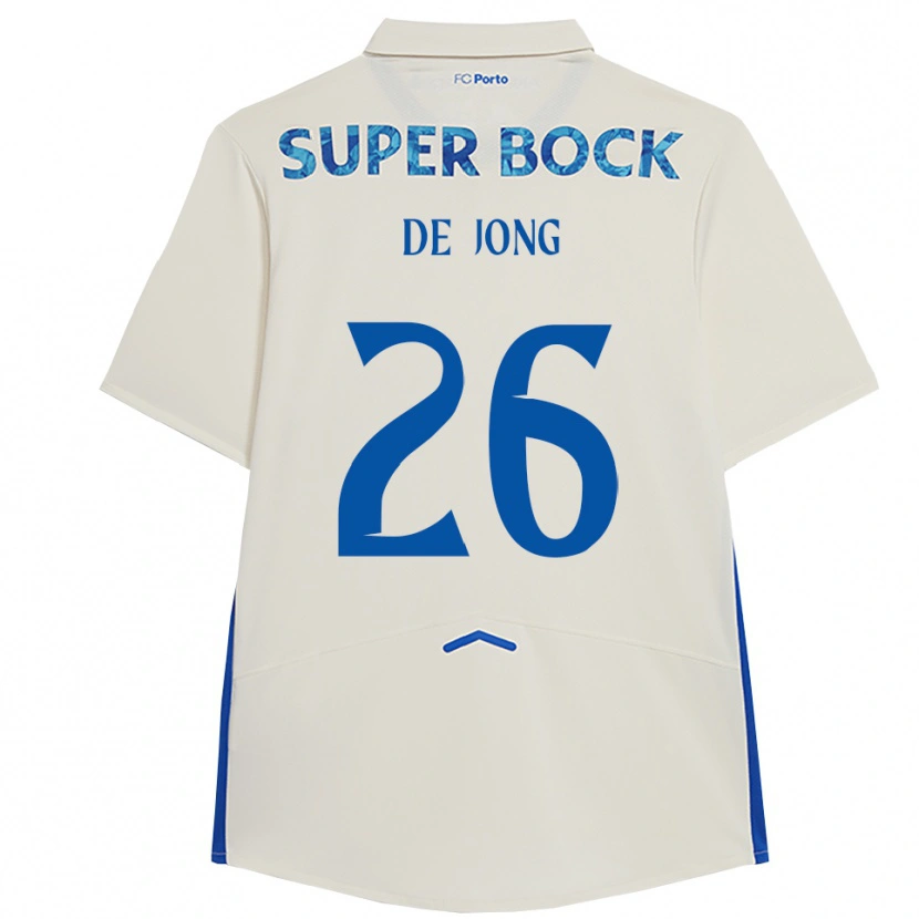 Danxen Mulher Camisola Luuk De Jong #26 Branco Azul Terceiro 2025/26 Camisa Brasil